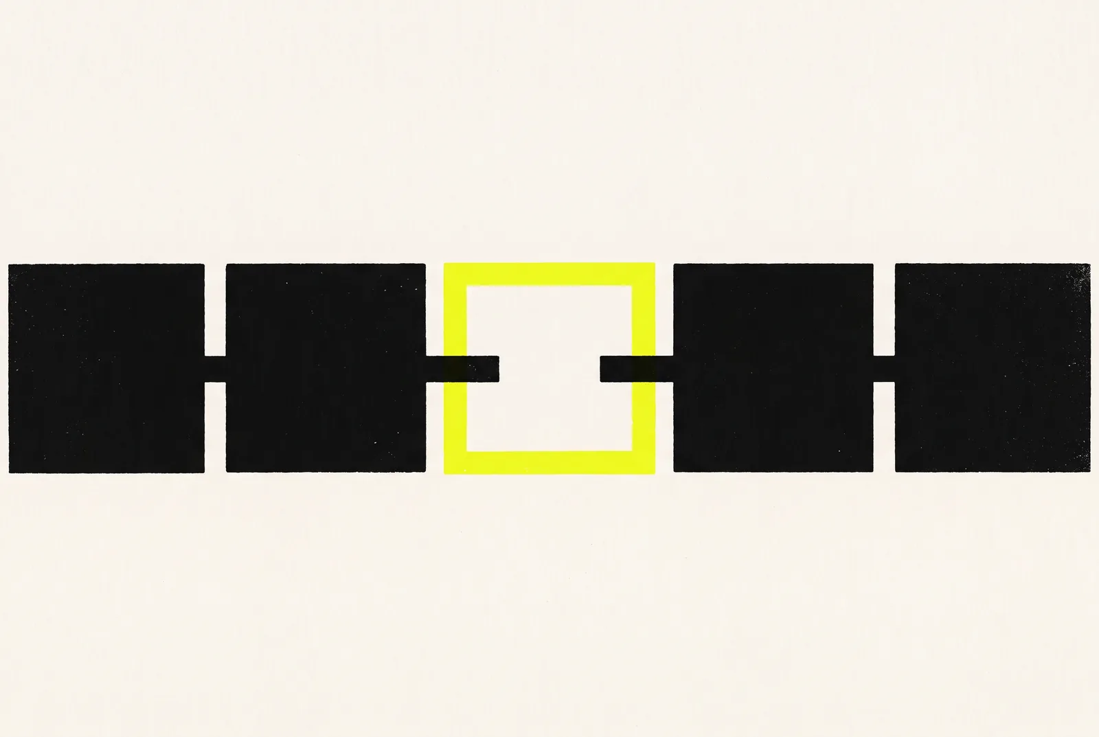 Abstract two-tone geometric composition used as the article cover