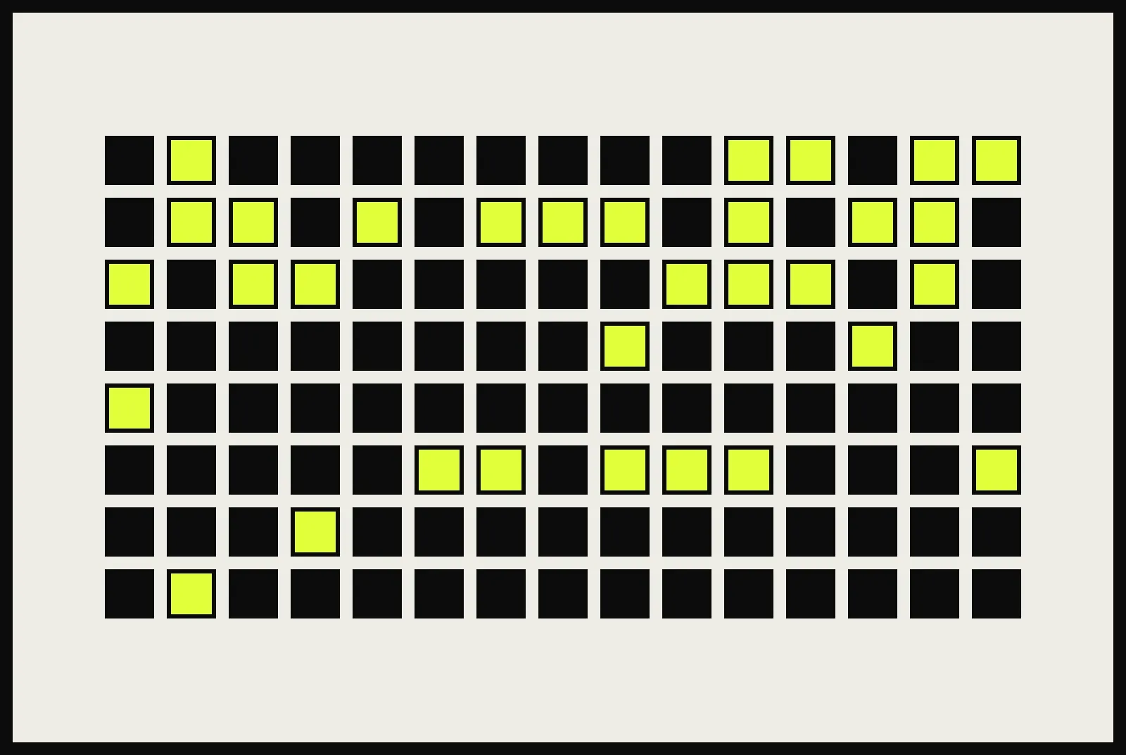 Abstract two-tone geometric composition used as the article cover